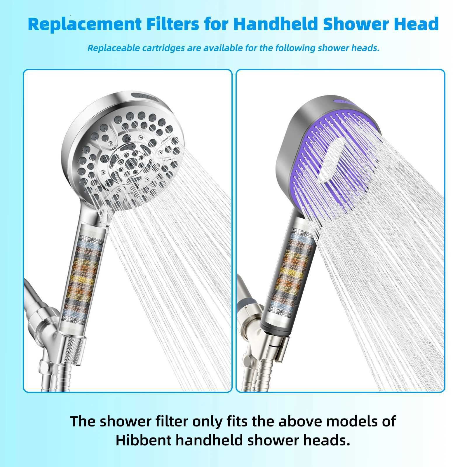 Shower Heads with Handheld 3 Spray Combo High Pressure Shower Head Detachable Filtered Shower Head for Hard WaterM251120