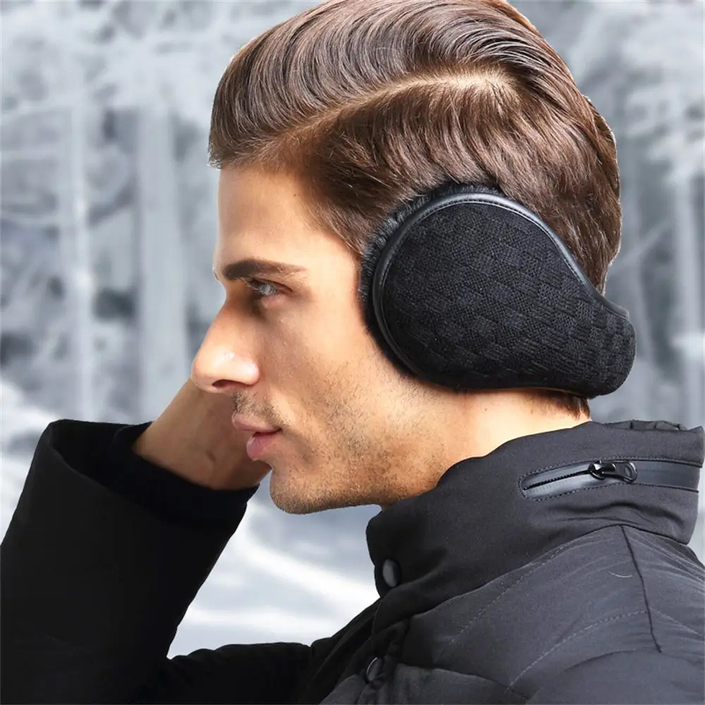 Behind Band Head Mens Warmer Winter Earwarmers Ear Muffs Plush Earmuffs Knitting 251120