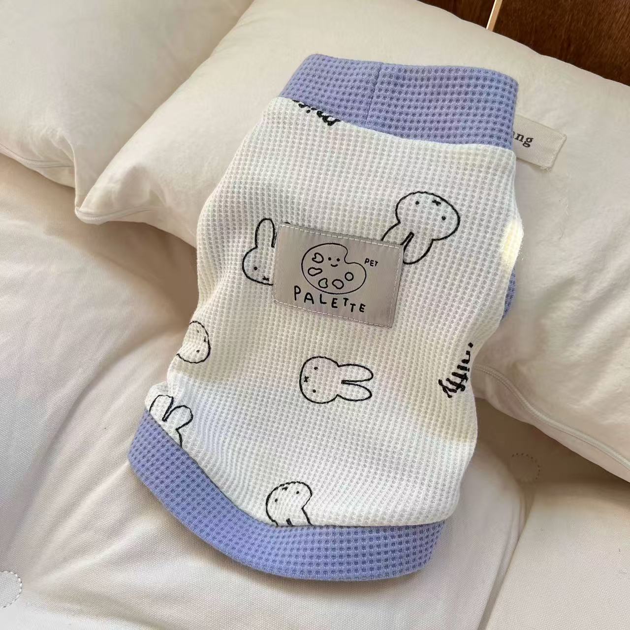 T0015Dog clothes spring and summer thin small dog Bichon Teddy Schnauzer Yorkshire spring pet vest cat