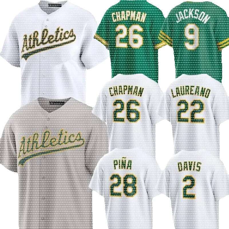 Men Women Youth Custom Athletics Baseball Jerseys Rickey 24 Henderson Brent Rooker 23 Shea Langeliers 19 Mason Miller JJ Bleday Seth Brown Zack Gelof 1 Esteury B0015