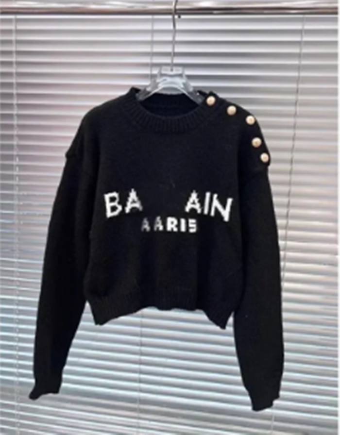 Designer Women's Sweaters Milano Italy Designer Womens Woollen Sweater Knitting Pullover Paris High Quality Flocking Classic Style Luxury Sweater