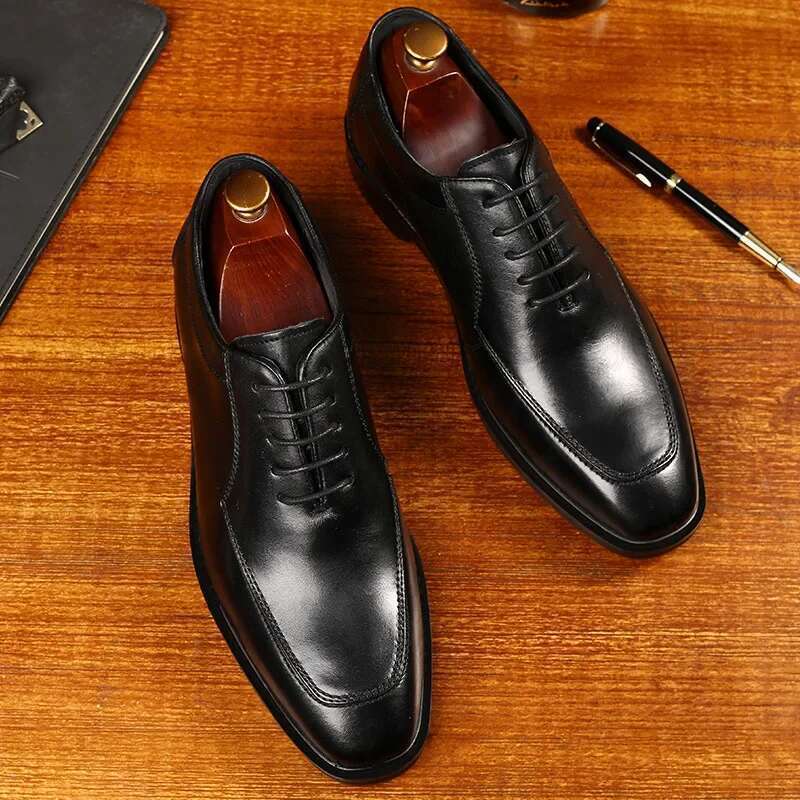 Retro Hot Zipper Formal Office Business High Quality Men Party Wedding New Casual Shoes