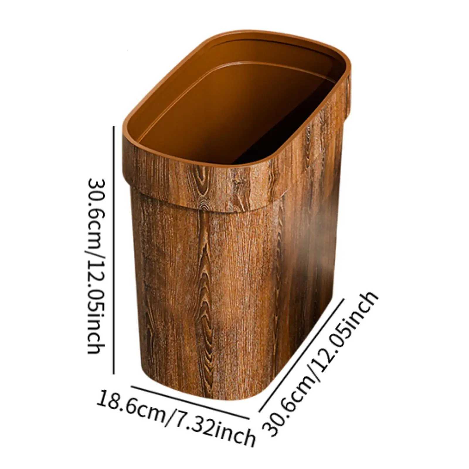 Slim Trash Can Rubbish Container Waste Basket Minimst Garbage Container Bin Trash Bin for Study Room Bedroom Bathroom Home C251120