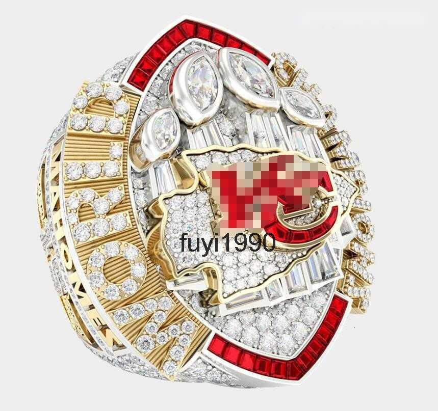 Newest 2023 2024 Super Bowl Football Team Champions Championship Ring With Wooden Display box Souvenir Men Fan Gift Drop Shipping