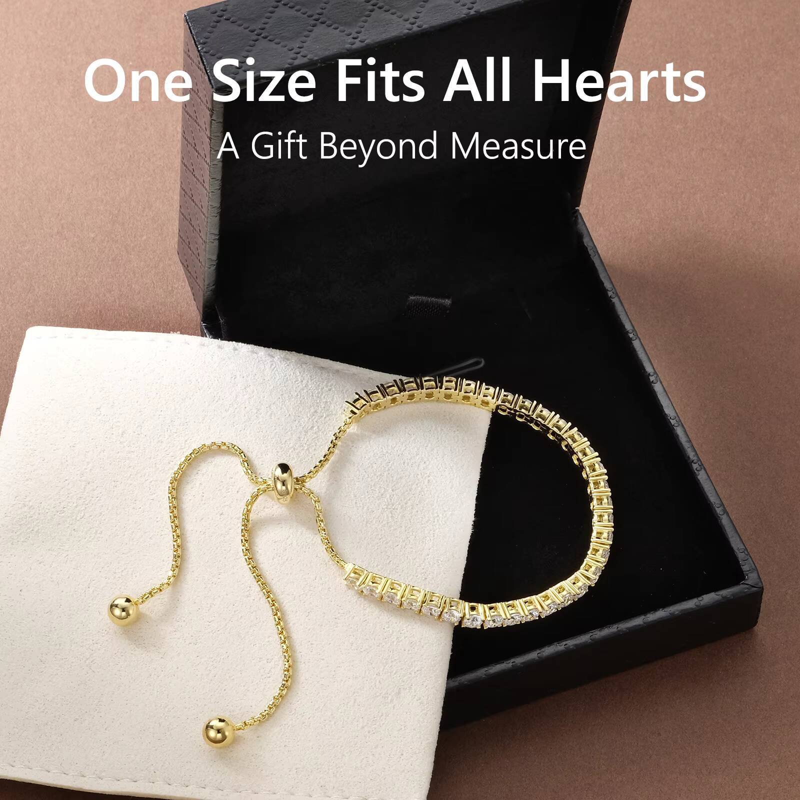 Sparkly 925 Sterling Silver Classic Tennis Bolo Bracelet 14K Gold Plated 2/3/4mm Adjustable Cubic Zirconia CZ Women Jewelry Gift