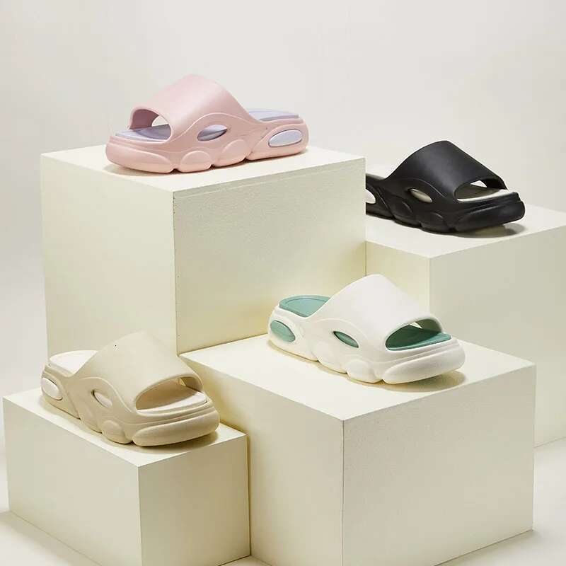 Shevalues Men's Summer Sandals Fashion Soft Cloud House Platform Slides Unisex Outdoor Non-slip Beach Shoes Men Bathroom Slipper