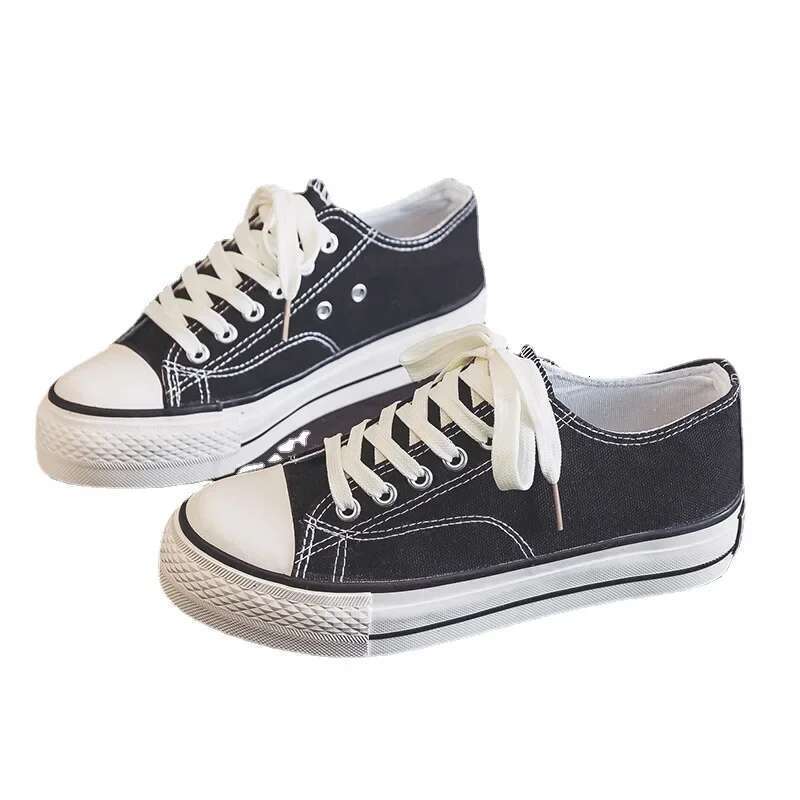 Spring Women's Leisure Canvas Breathable Comfortable Sports Thick Sole Height Increasing Shoes
