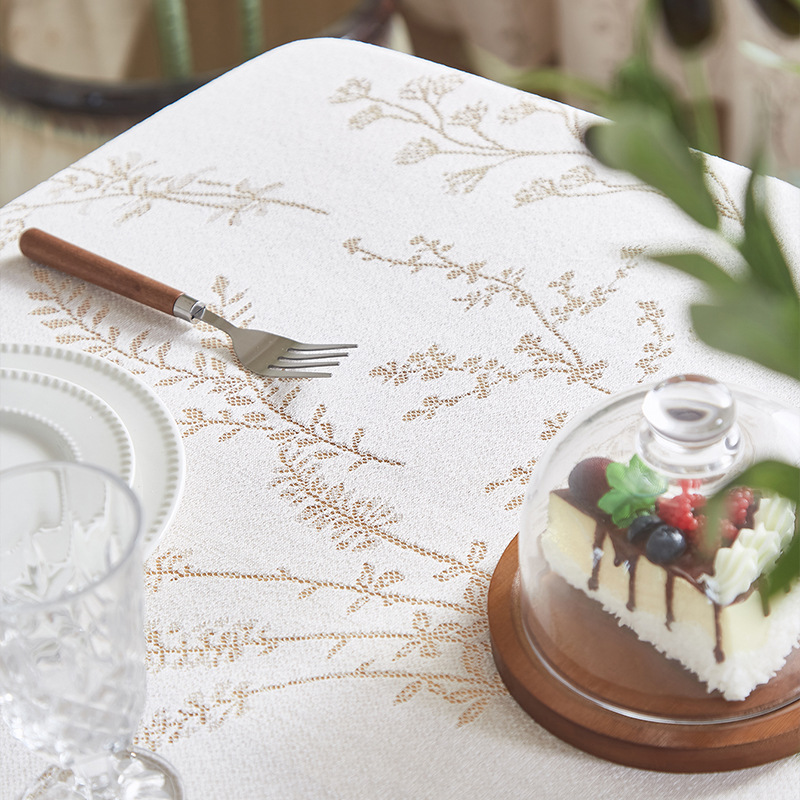 High-end lace tablecloth, simple design, coffee table mat, stain-resistant G2FX01