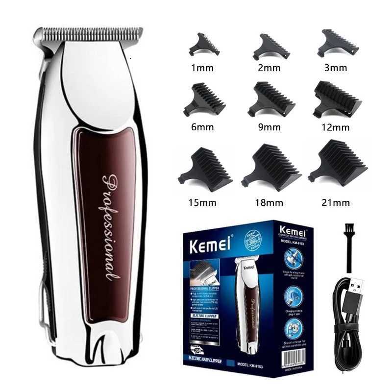 Kemei 9163 Professional Hair Cutting Machine Trimmer for Men Finishing Haircut Cordless Clipper Electric Shaver Beard BarberT251120