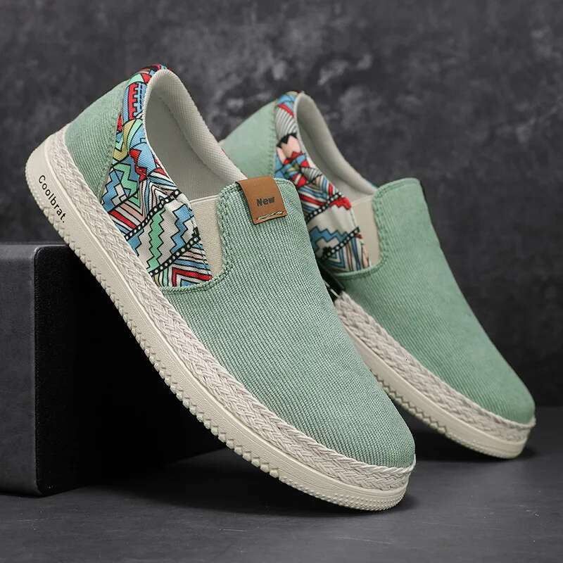 Flat Canvas For Men Fisherman en Cloth Loafers Summer Men's New Style Sneakers Male Casual Shoes Man