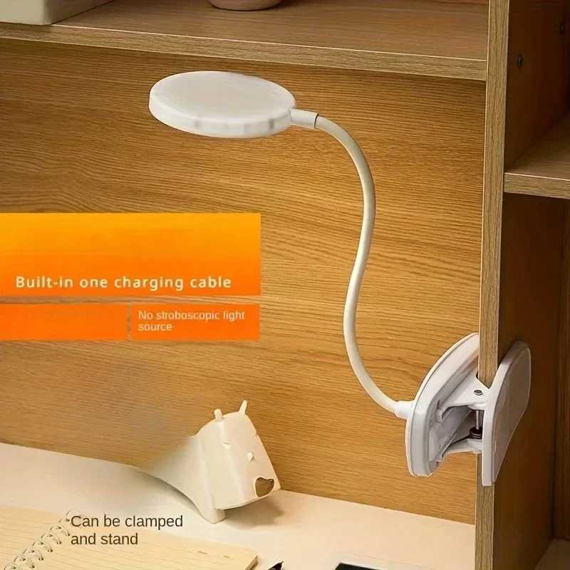 LED Eye Protection Desk Lamp USB Power Supply Clip Model Eye Protection Night Light Desktop Study Bedroom Bedside Table Lamp M251120