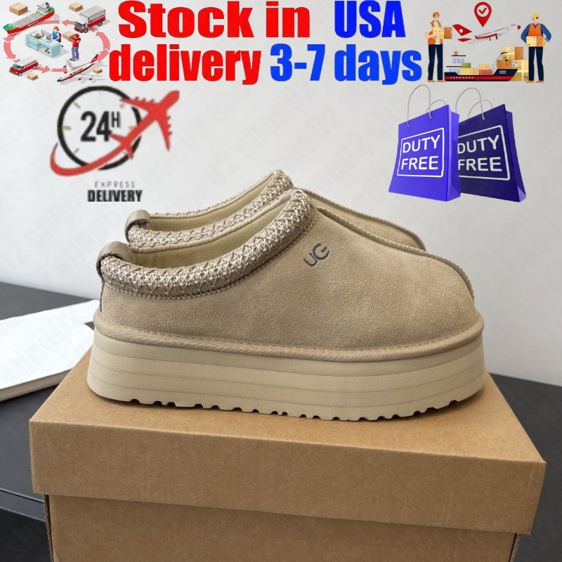 tazz Slippers tasman boots bootwomen Winter plush warm slippers with box designer shoes tazz platform slippers tasmans Thick soled short boots Free shipping