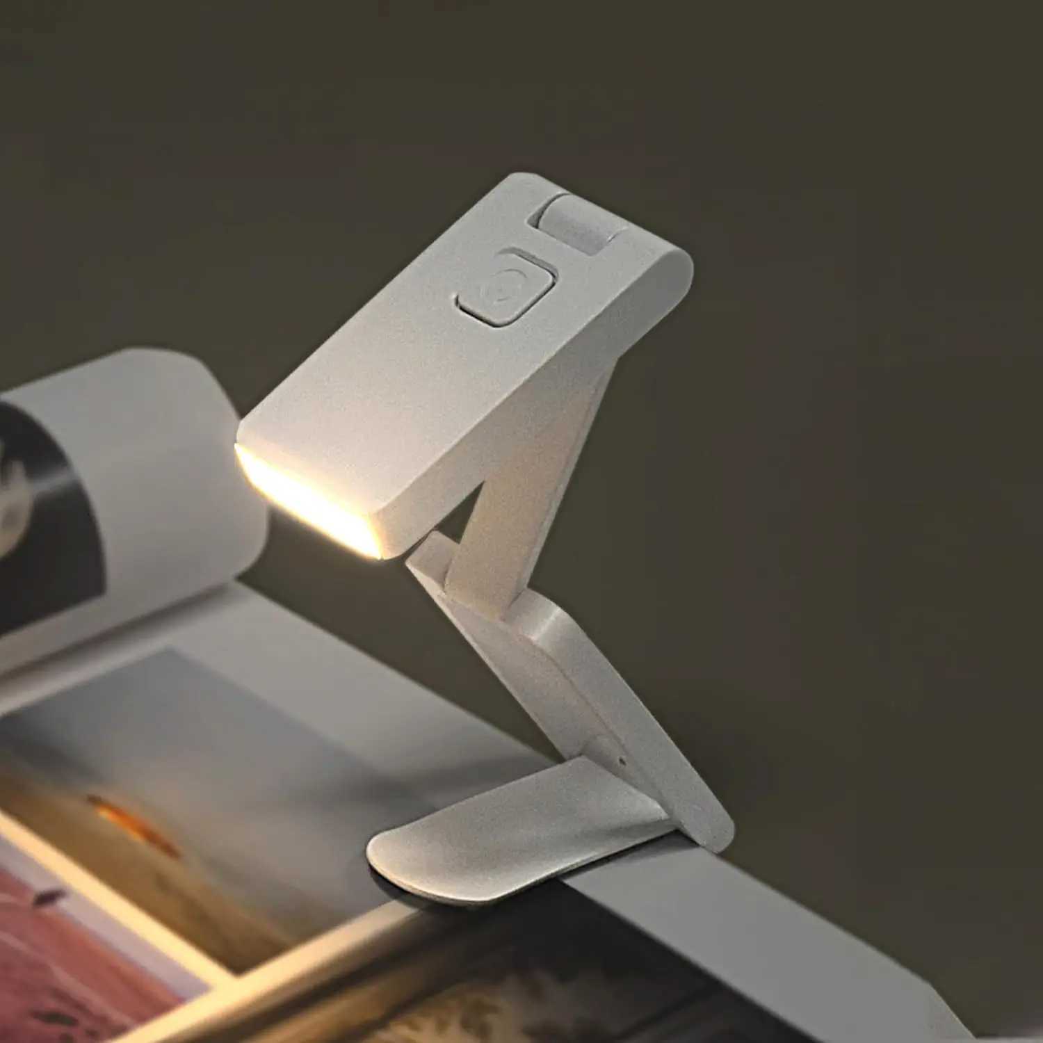 Read Light Mini Book Light Reading Clip Book Light With Timer Rechargeable Clip-on Bookmark Light Led Portable Bedside Desk Lamp M251120