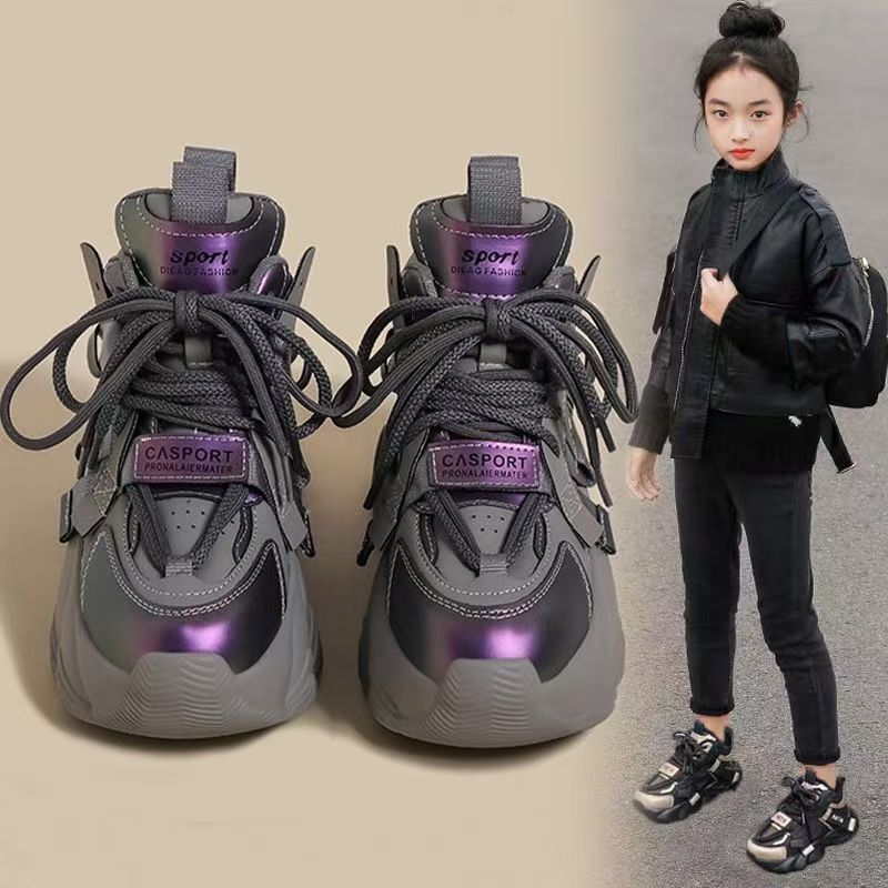 New designer Girls Sports Shoes New Autumn Winter Children s Fashion Shoes Breathable Lightweight Dad Shoes for Girls Big Kids Running