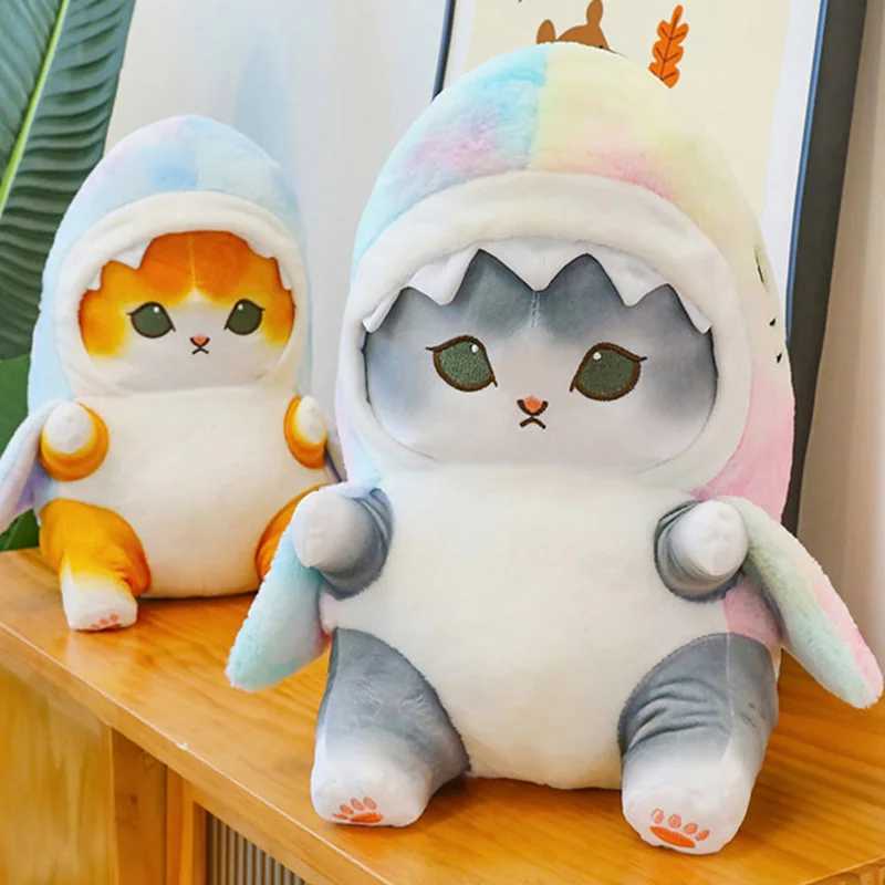 Hot Cute Shark Cat Fried Shrimp Cat Plush Doll Pillow Doll Beautiful Room Car Bag Decoration Pendant Opening Holiday Gift G251120