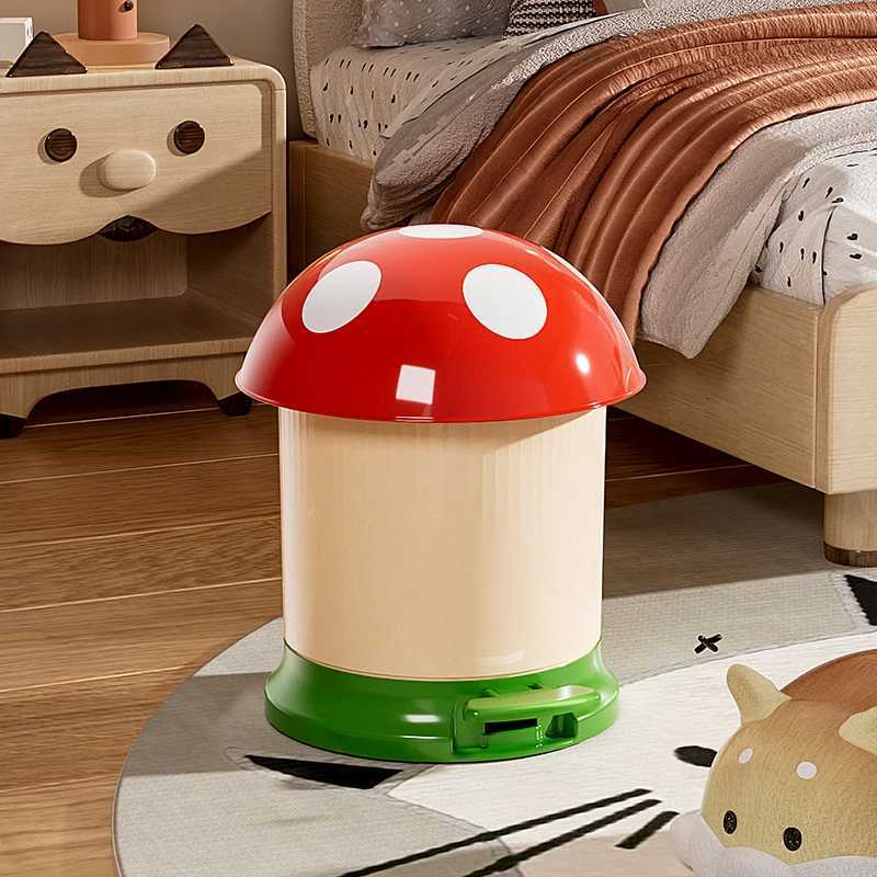 1 Pack Large Capacity Trash Can With Lid Foot Pedal Paper Basket Storage Bin Living Room Bedroom Office Bathroom PP C251120