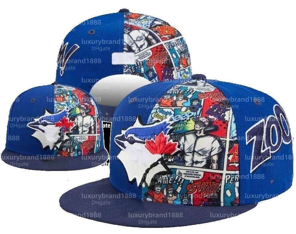 Blue Jays- Baseball caps mens women hiphop gorras bones sunbonnet casual sports cap Full Closed Fitted Hats 12