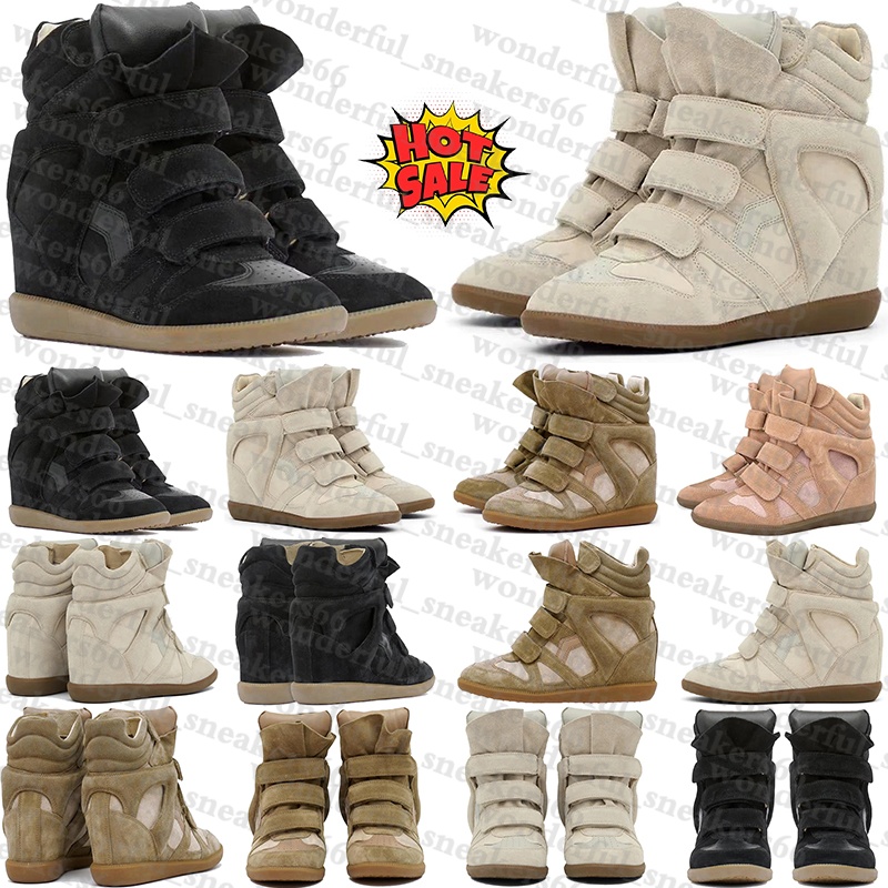 Designer isabel marantsneakers marat boots martin bekett leather wedge sneakers brown booties Shoes for mens womens winter Autumn snow bottes botte heel luxury