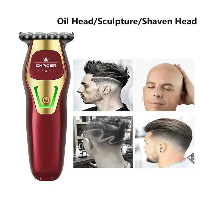 Mini Professional Hair Trimmer Powerful Men 0 MM T Blade Powerful Electric Clipper Rechargeable Barber Haircut Machine ShaverT251120