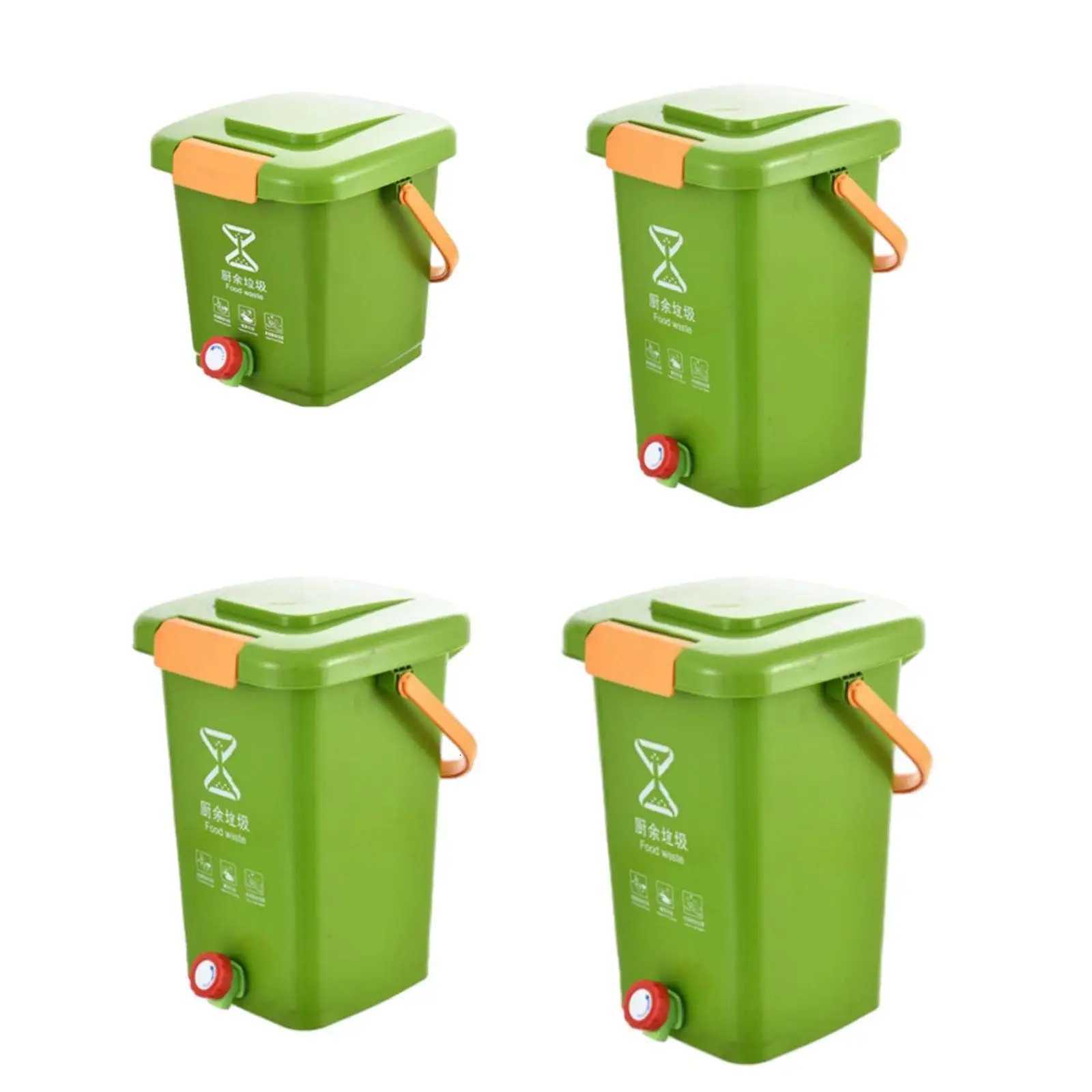 Kitchen Compost Bucket Waste Bin Wide Diameter Thickened Stylish Garbage Can Counter Compost Bin for Kitchen Countertop Home C251120