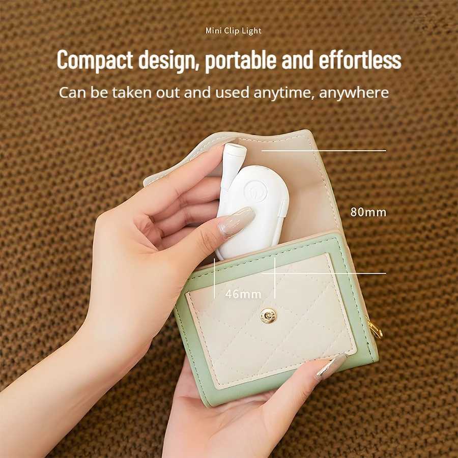 USB LED Book Reading Lamp Rechargeable Lamp 3 Color Mini Eye Protection Adjustable Clip 360 Flip Study Light For Travel Bedroom M251120