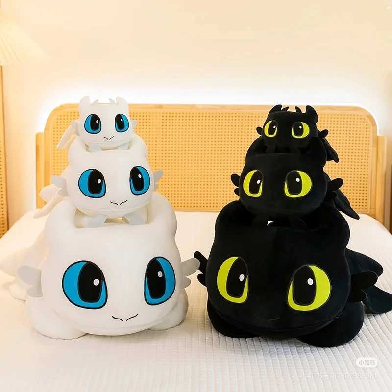 38-100cm Little Flying Dragon Kawaii Plush Toy Lying Posture Style Toothless Doll Pillow Children Couple Christmas Birthday GiftW251120