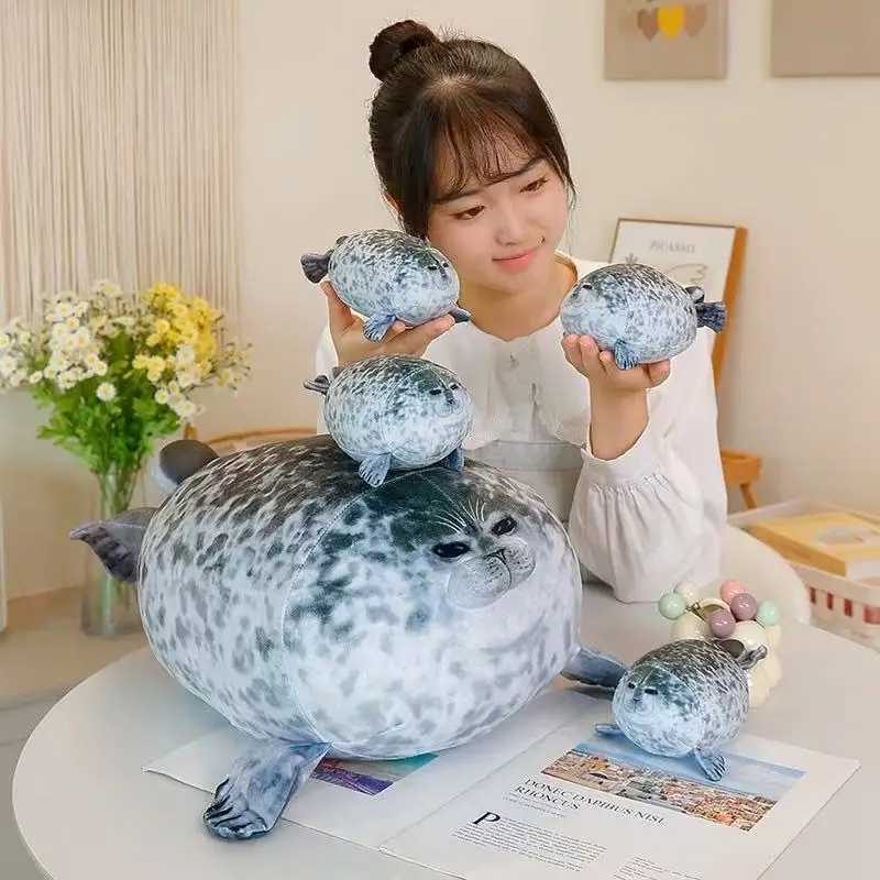20/30/40/50 cm New Simulation Mother and Child Seal Doll Plush Toy Cartoon Anime Cute Pillow Childrens Birthday Gift Doll G251120