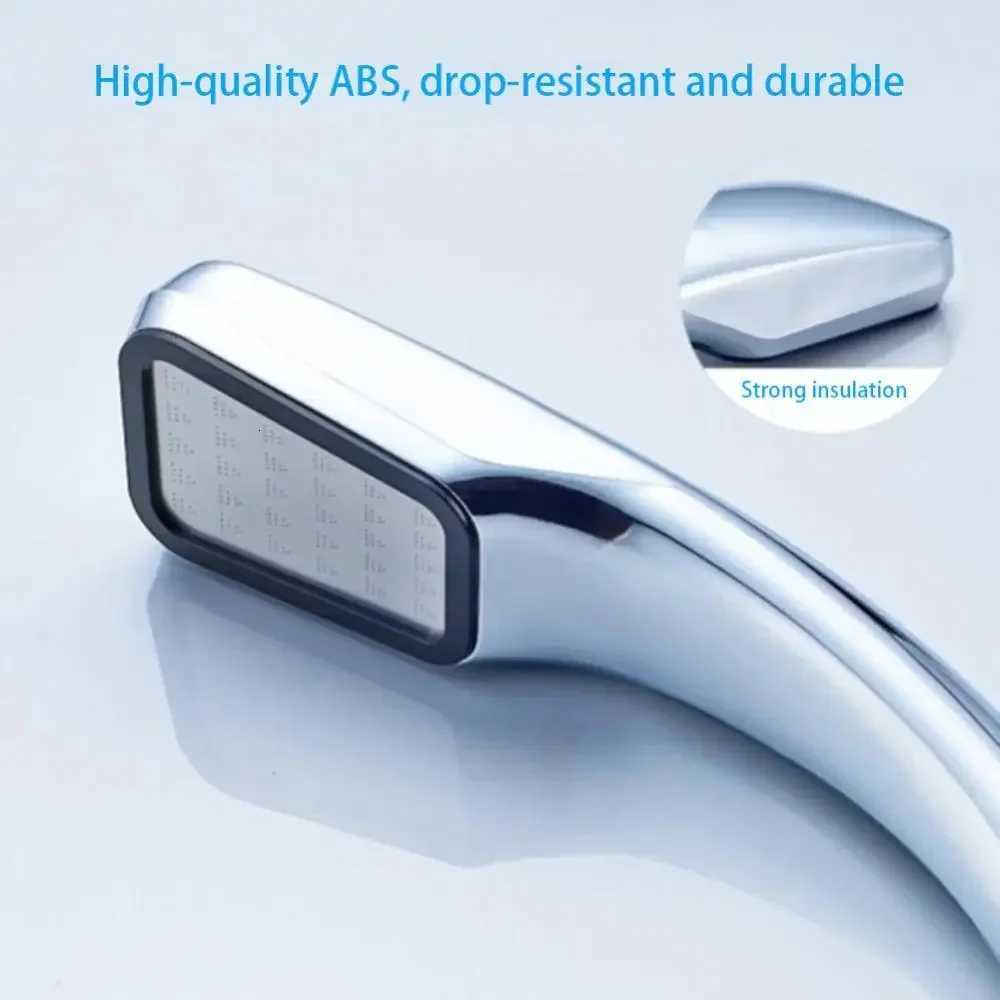 300-hole supercharged shower head set large water output shower head hand-held electroplated square shower headM251120