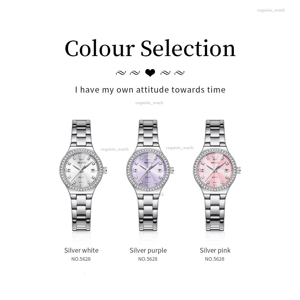 OLEVS Designer Ladies' Gemstone Waterproof Luminous Compact Fashionable Quartz Watches Women's Watches Luxury Watches Free Delivery And Whol