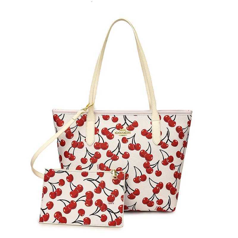 Designer handbag 2025 Cherry Monogram Vintage Crossbody Shoulder Purse for Women Spacious Canvas Shopper Bag Y251120