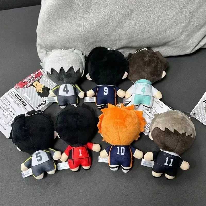 10cm Haikyuu Plush Toy Hinata Shoyo Keychain Tobio Kageyama Yu Nishinoya Bag Pendant Mini Volleyball Stuffed Doll Gifts G251120
