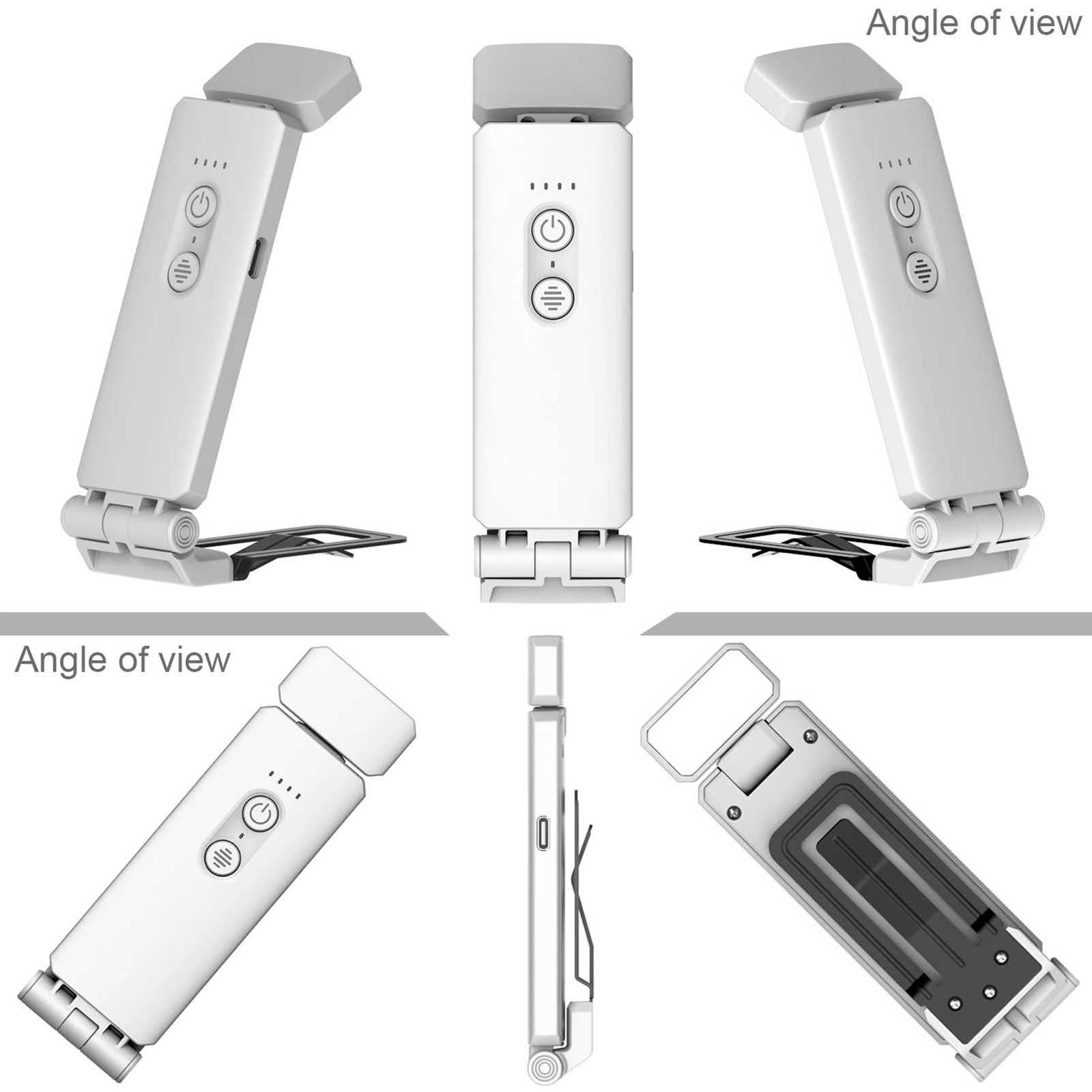 Reading Lights for Books in Bed Portable Clip-on LED USB Rechargeable Lamp Eye-protection in Dual Color 5 Brightness Timer M251120