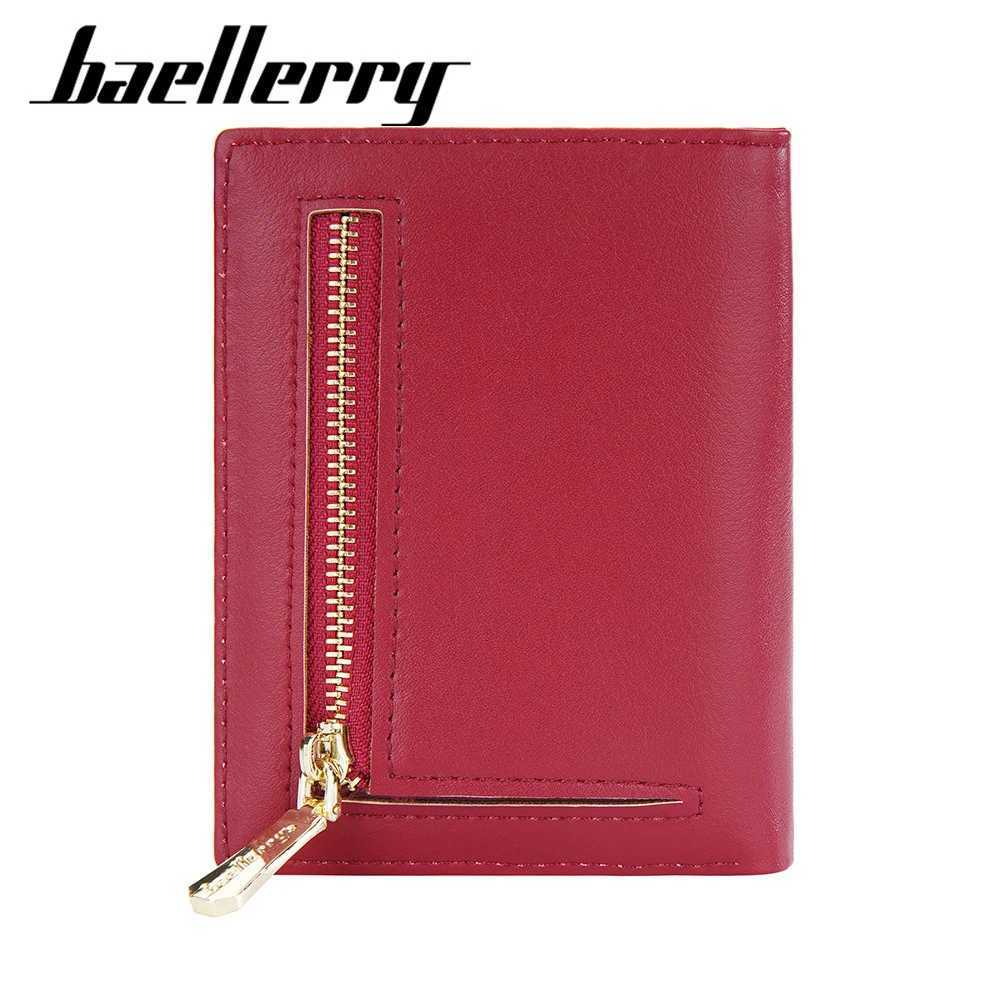 Small Minimalist Card Holder Baellerry Compact Zip Around Wallet for Women RFID Blocking Multi Pocket OrganizerW251120