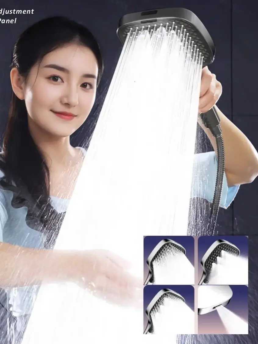 New 175CM Big Panel 4 Modes Adjustable Shower Head High-pressure Water-saving Shower Mixer Nozzles Bathroom AccessoriesM251120