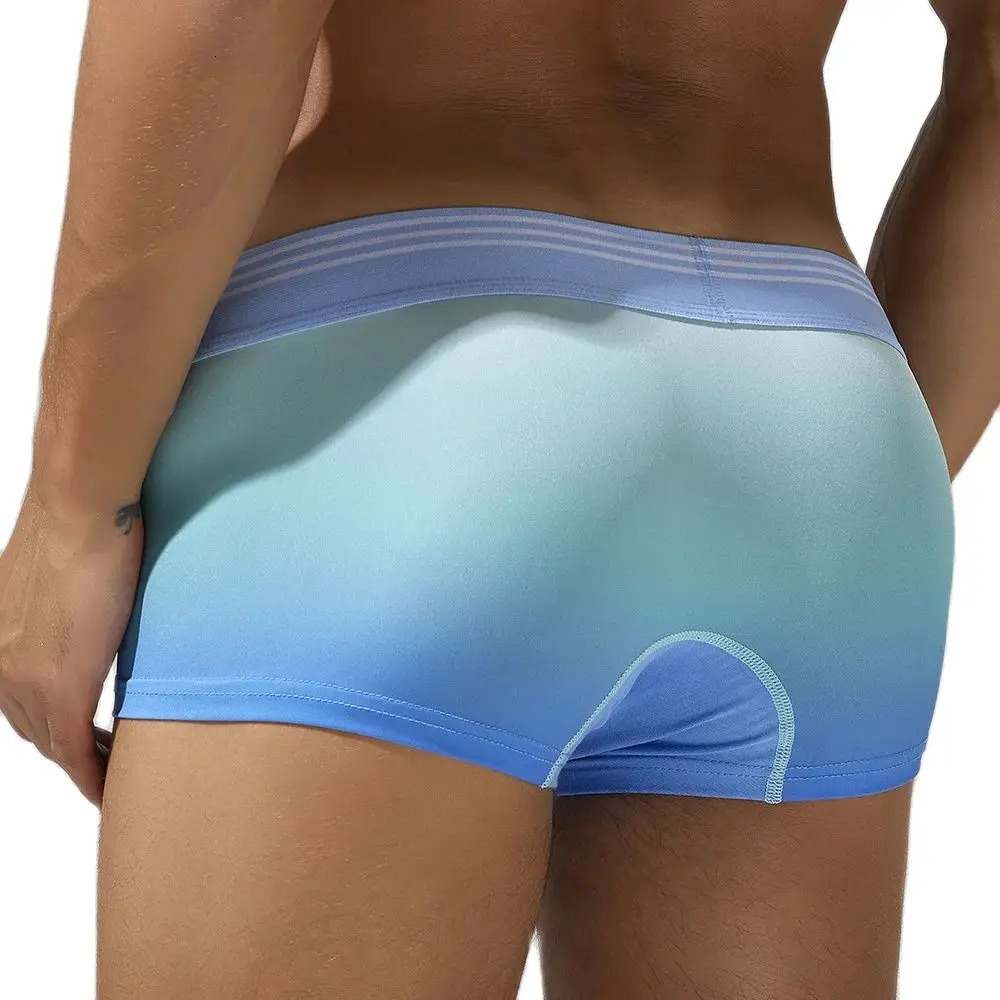 Mens gradient boxing underwear soft breathable comfortable luggage mens 250417