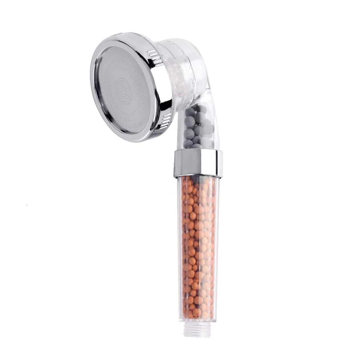1PC Filtered Shower Head Anti Limestone High-Pressure Water Saving Handheld Clear Showerheads With Filter Beads For BathroomM251120