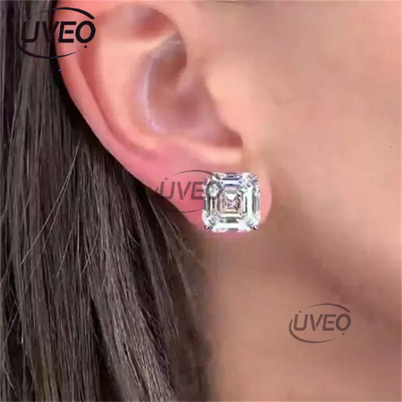 20 Styles Trendy Lab Moissanite Stud Earring Original Sterg Sier Party Wedding Earrings For Women Bridal Jewelry Perfect Gift