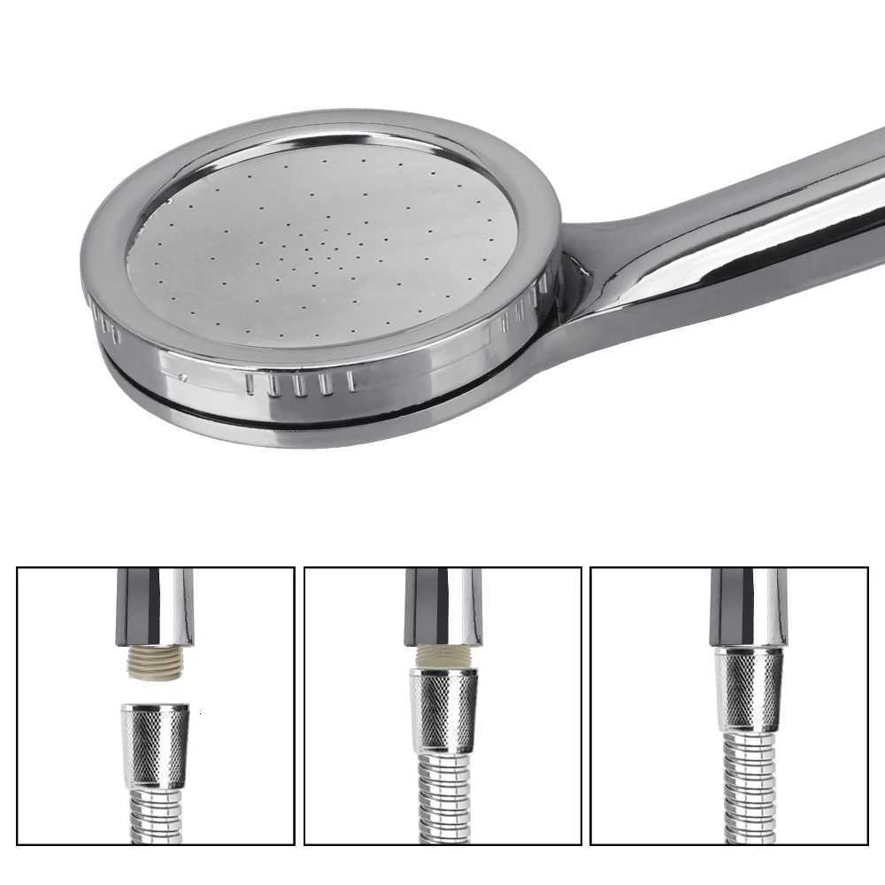 High Pressure 1pc Water Saving Spray Nozzle Rainfall Chrome Bath Shower Head High Quality Pressurized Nozzle Shower HeadM251120