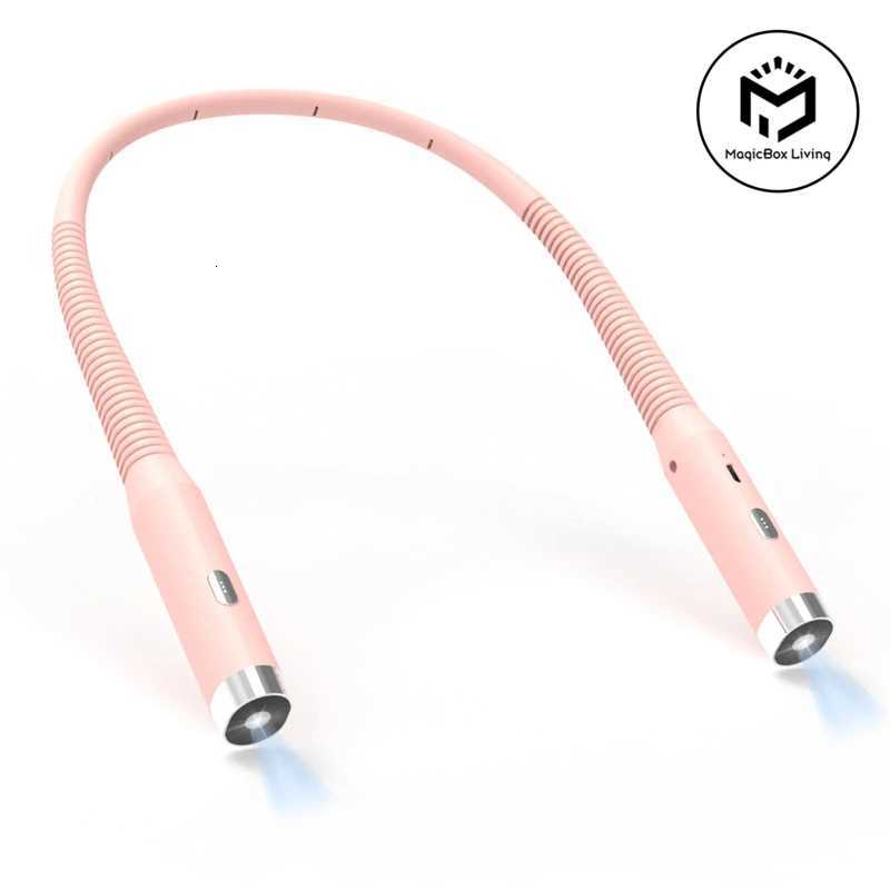 Led Rechargeable Neck Light 3 Modes Hug Reading Lamp Portable Book Light Novelty Flashlight Book Lamp Night Light Neck Light M251120