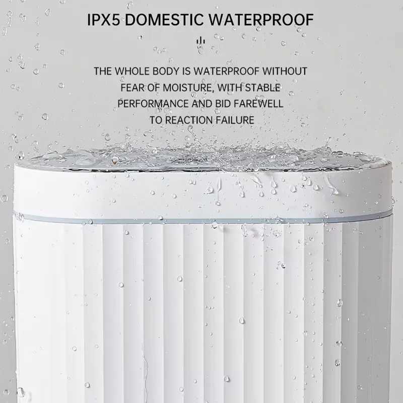 Automatic Sensor Trash Can 7L 9L Luxury Bathroom Trash Can 15L Kitchen Electric Garbage Bin Toilet Wastebasket Golden Trash Can C251120