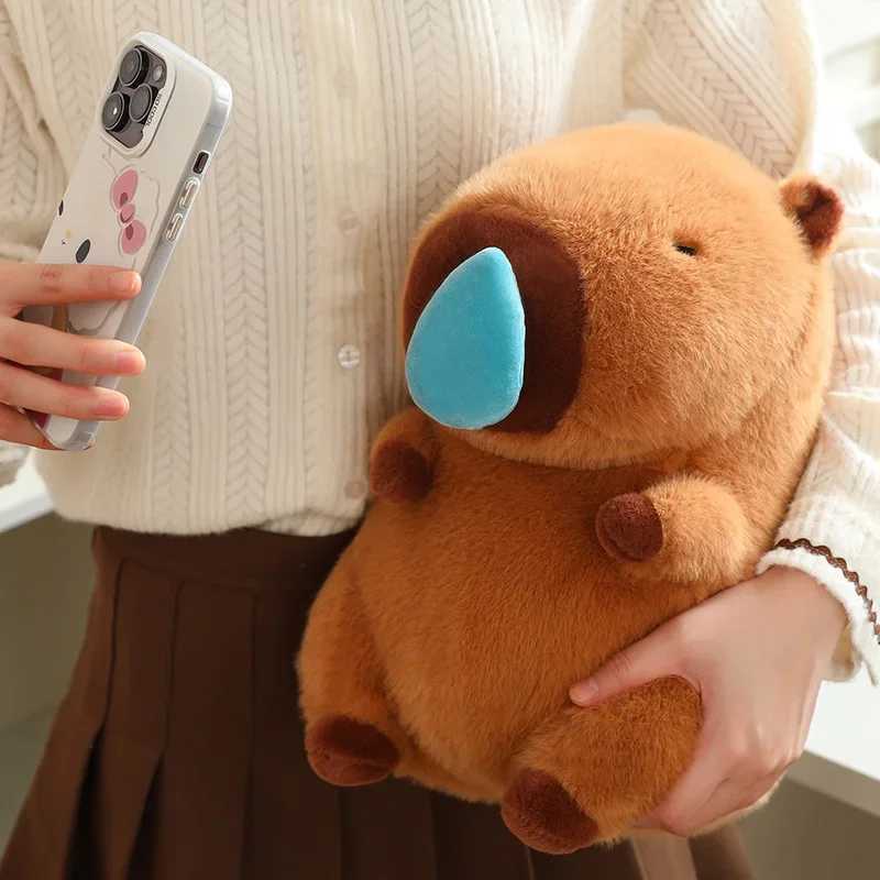 Kaii Capybara Plush Simation s With Stretchable al Mucus Cute Capibara Fluff Soft Stuffed Plushy Doll Kid Gift C251202