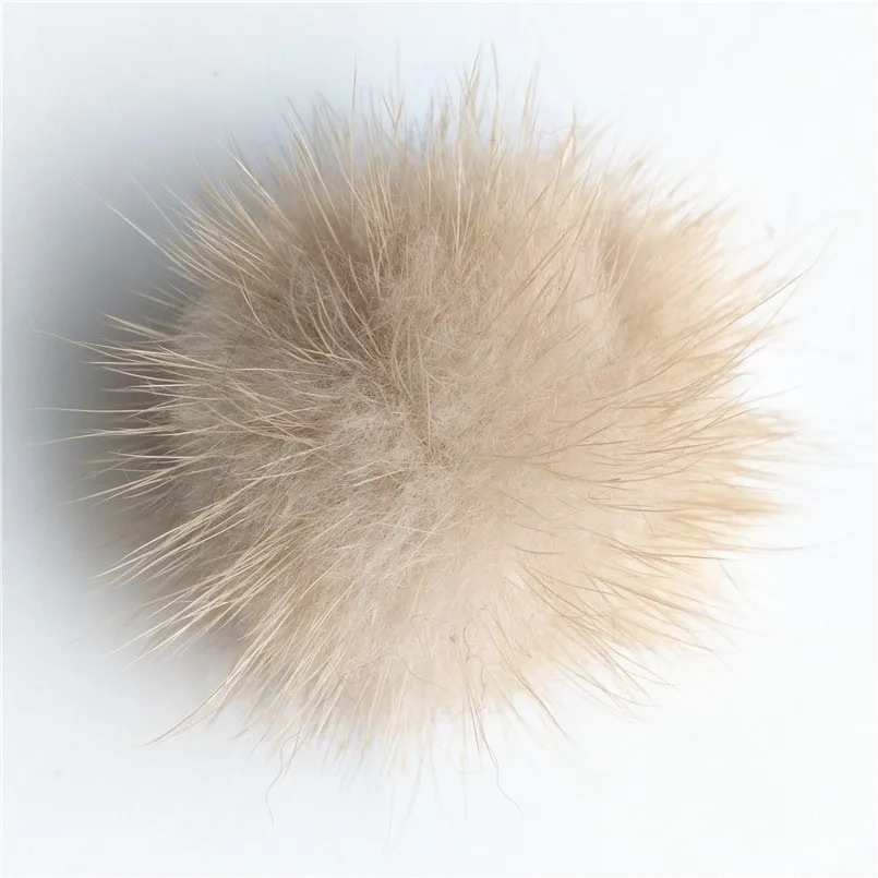 Shoe Clips of mink fur shoe decoration 2 set Genuine mink fur pompom clothes 50mm black red beige women fashion accessories E104250418bj