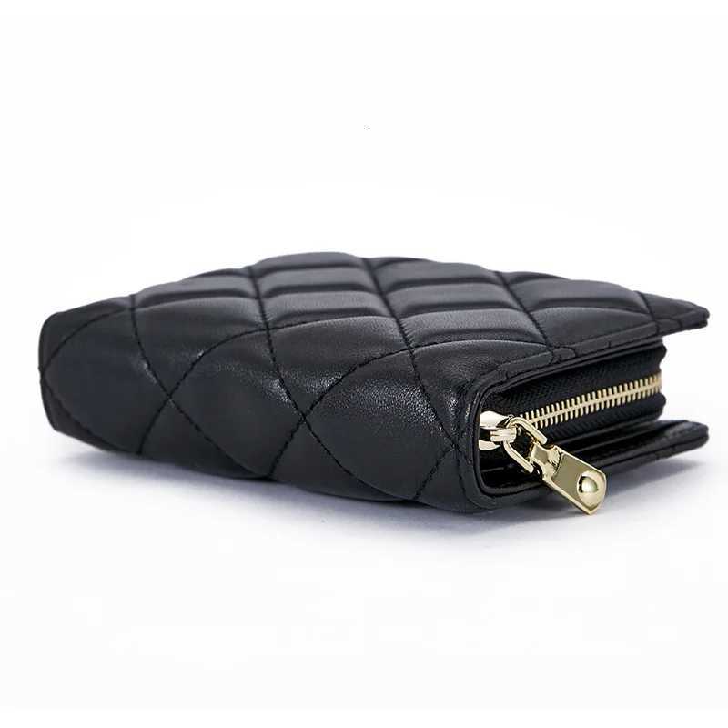 4 colors 100 Sheepskin Genuine Leather Women Short Wallet Fashion Luxury Multifunction Card Holder Zipper Female Coin PurseW251120