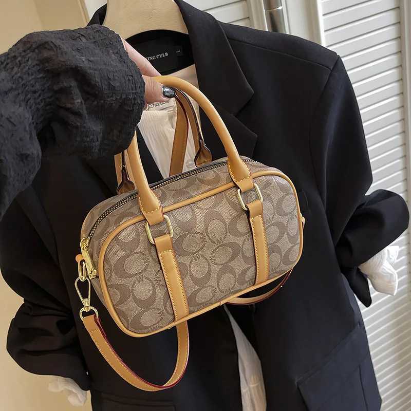 Wens Bost Bag PU Leather Vintage Mogram Crossbody Shoder Bag Luxury Designer Handbag for Wen Y251120