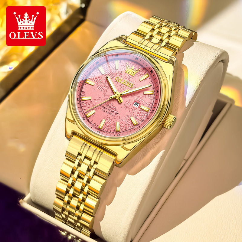 OLEVS Designer Ladies' Elegant And Fashionable Calendar Outdoor Casual Sexy Waterproof Quartz Women's Watch Luxury Watch Free Delivery Whole