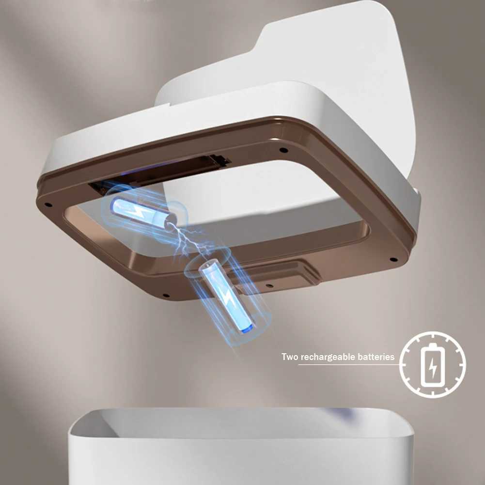 15L/18L Smart Sensor Trash Can Automatic Kicking Green White Garbage Bin for Kitchen Bathroom Home Waterproof Electric Waste Bin C251120