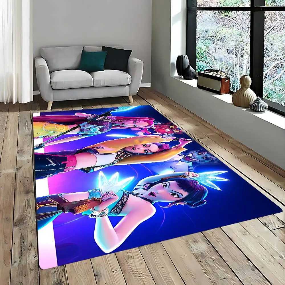 Kpop Demon Anmie H-Hunters Floor Carpet Nordic Style Home Doormat luxury Bathroom-Toilet Mats Bedroom Bedside MatsM251120