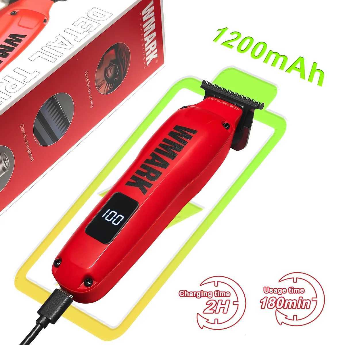NEW WMARK NG-1205 Hot Selling Professional Hair Clipper Carving Scissors Electric Pusher Hair Cutting Machine Finishing MachineT251120