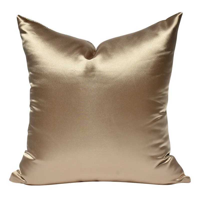 Pillow Case Luxury Golden Sofa Cushion Cover for Living Room Modern Gray Throw case for Euro Decoration 20x20 Rectangle Cover C251120
