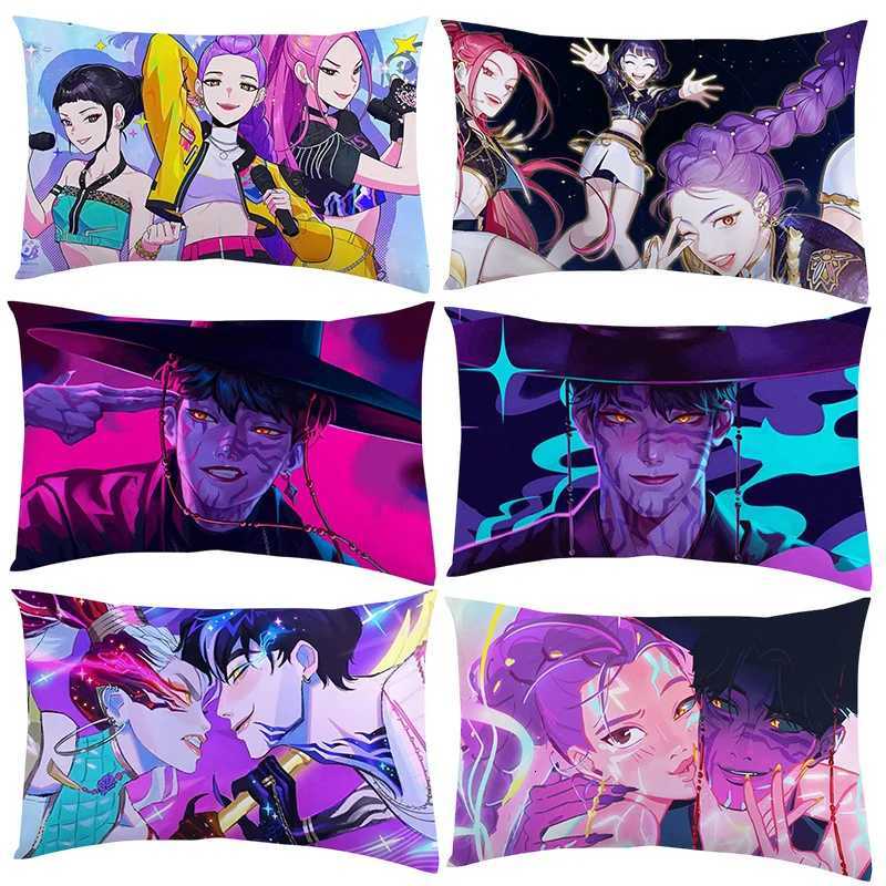 Pillow Case K-pop Demon Hunter Cover Anime Movie Case Sofa Cushion Cover Christmas Decorations Home Supplies C251120